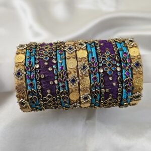 bridal silk thread bangles set